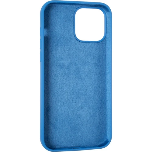 Чехол для iPhone TPU Silicone Case Full Soft Marine Blue for iPhone 13 Pro Max: Цвет голубой