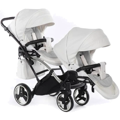 Универсальная коляска для двойни 2 в 1 Junama Diamond Individual Duo Slim 05, белый на серебристой раме (JD-IN-DUOs-05): Тип коляски Коляска для двойни
