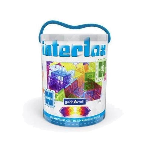 Конструктор Guidecraft Interlox Squares Квадраты, 96 деталей (G16835)