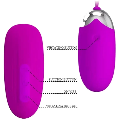 Комплект из виброяйца и вакуумного стимулятора Pretty Love ORTHUS Multifunctional 2 in 1, BI-014901W