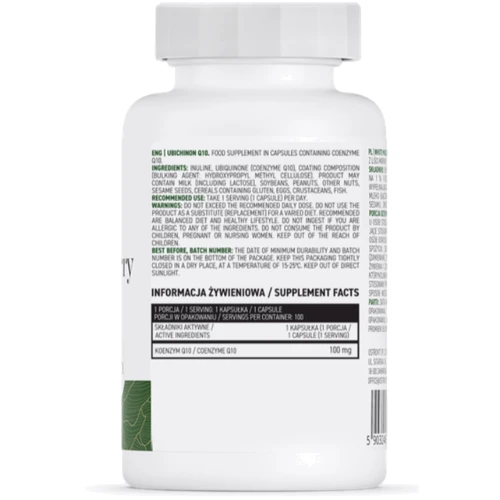 OstroVit Ubichinon Q10 100 caps / 100 servings: Форма выпуска Капсулы