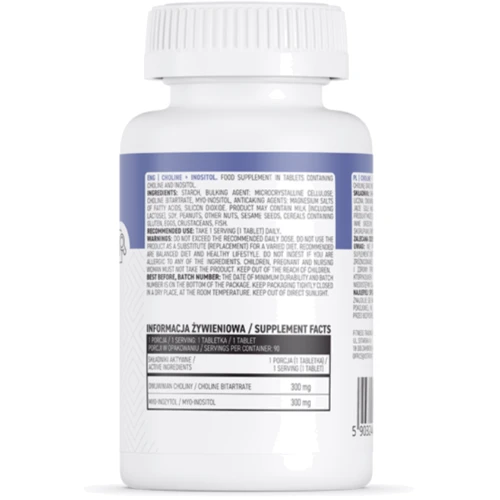 OstroVit Choline + Inositol Холин 90 таблеток: Форма выпуска Таблетки