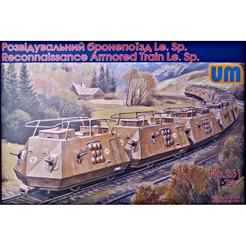 Разведывательный бронепоезд UNIMODELS Le.Sp