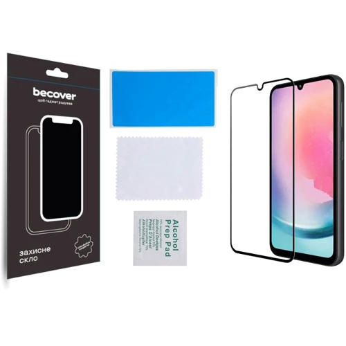 Аксессуар для смартфона BeCover Tempered Glass Black for Samsung A245 Galaxy A24 4G/M346 Galaxy M34 5G (709083)
