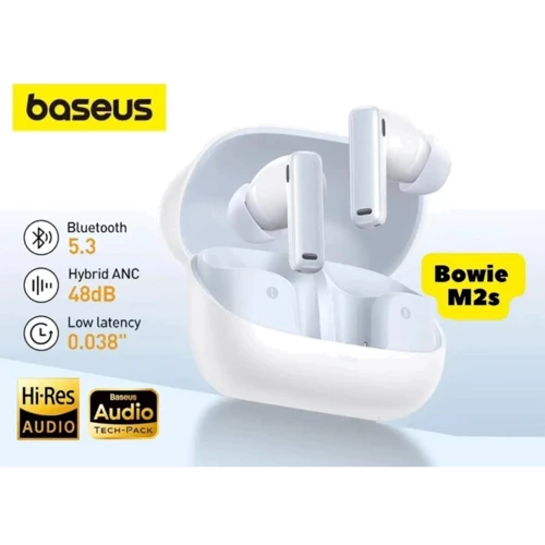 Наушники Baseus Bowie M2s White: Тип конструкции вакуумные