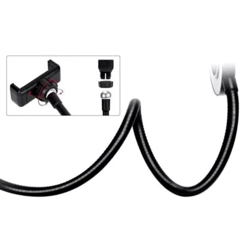 Кільцева лампа LiveStream 9см з власником, на прищіпки Чорний