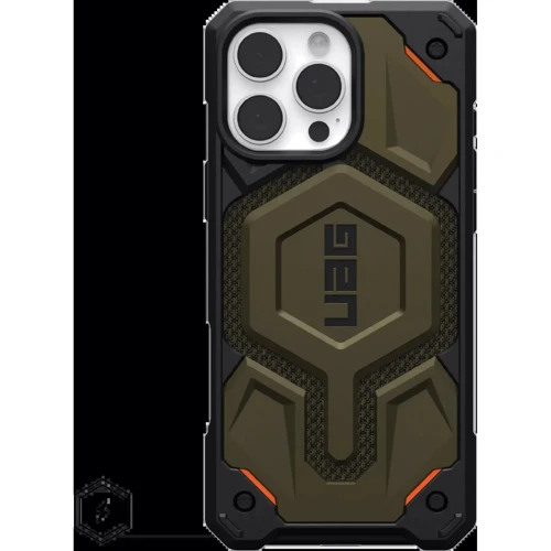 Чохол для iPhone Urban Armor Gear UAG Monarch Pro Magsafe Kevlar Element Green (11445711397B) для iPhone 16 Pro Max