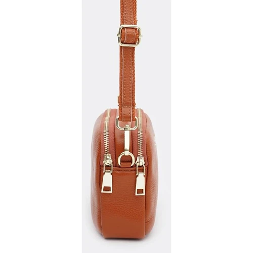 Женская сумка через плечо Borsa Leather коричневая (K11906br-brown): Страна производитель Тайвань