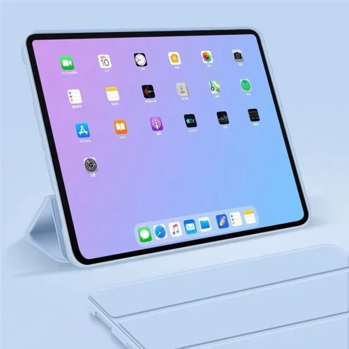 Аксесуар для iPad BeCover Tri Fold Soft TPU Silicone Light Blue для iPad Air 2020/iPad Air 2022 (708782): Особливості Складывается в подставку, Надежная защита от царапин и загрязнений, Удобно держать в руке, Стильный внешний вид, Стильный дизайн, Приятен на ощупь