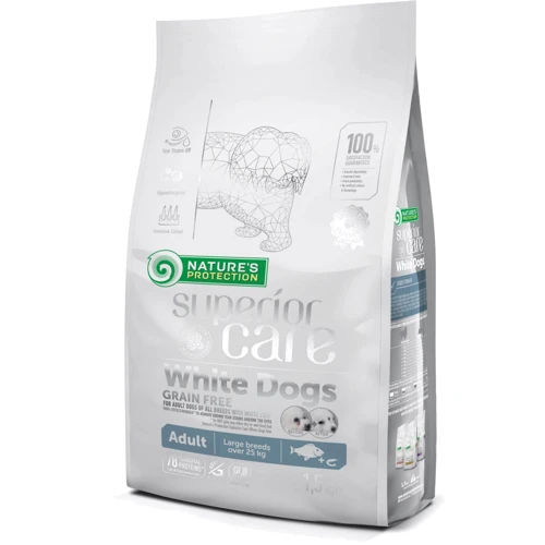 Сухой корм для собак Nature's Protection NP Superior Care White Dogs Grain Free White Fish Adult Larg 1.5 кг (NPSC46338)