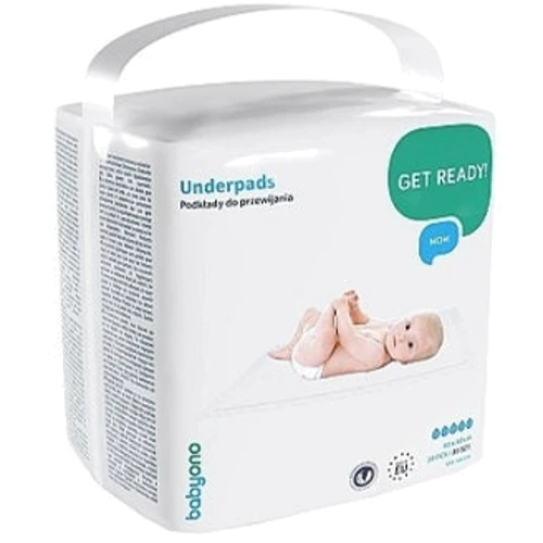 Пелюшки для сповивання одноразові BabyOno 90х60 см 20 шт. (594)