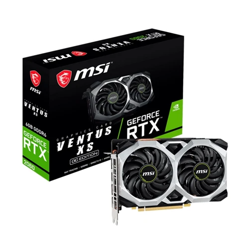 Видеокарта MSI GeForce RTX 2060 VENTUS XS 6G OC Videocard (912-V375-478): Разрядность шины памяти, бит 192