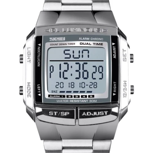 Наручные часы Skmei Illuminator Silver 1381: Механизм Кварцевый