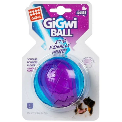 Игрушка для собак Мяч с пищалкой GiGwi BALL резина 8 см (2326)