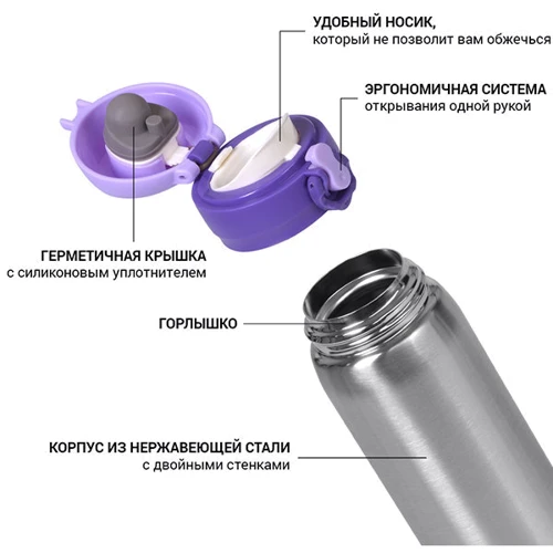 Fissman 420 мл фиолетовый (9821)