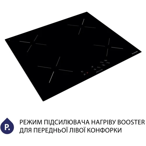 Варочная поверхность Minola MI 6037 KBL: Количество конфорок 4