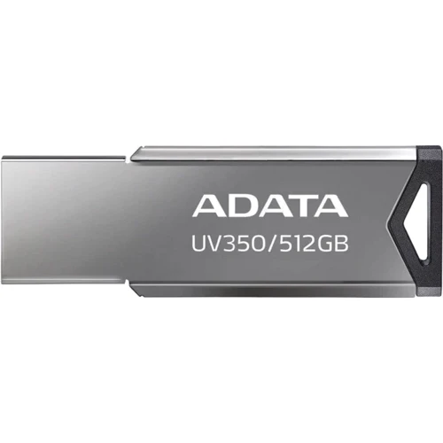 USB-флешка ADATA 512GB UV350 USB 3.2 Metallic (AUV350-512G-RBK): Стандарт USB USB 3.2