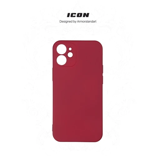 Чехол для iPhone ArmorStandart ICON Case Red (ARM57488) for iPhone 12 mini: Материалы Силикон