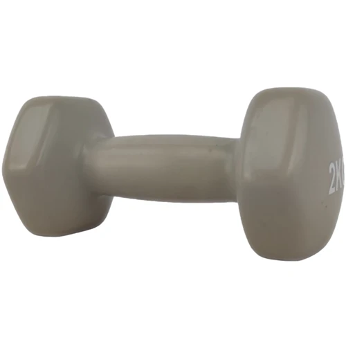 Гантель LEXFIT сталева з вініловим покриттям 2 кг сіра (LKDB-505-2): Покриття вініл