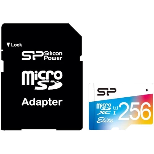 Карта памяти Silicon Power 128GB microSDXC Class 10 UHS-I U1 Elite + adapter (SP256GBSTXBU1V10SP): Тип карты MicroSDXC