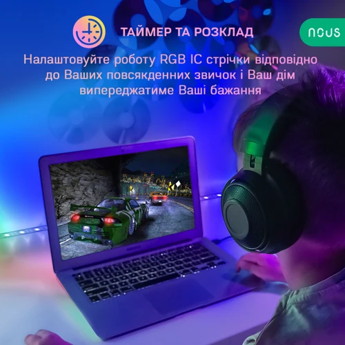 Умная светодиодная лента Nous F5 10м RGBIC фото 5
