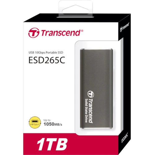 Transcend ESD265C 1 TB Iron Gray (TS1TESD265C): Форм-фактор Portable