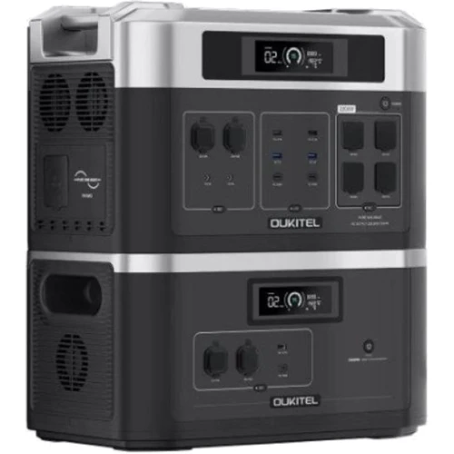 Комплект Oukitel BP2000E 2200W + батарея B2000E 4096 Wh UA: Выходы потребителей 220V, Автоприкуриватель, USB-C, USB-A