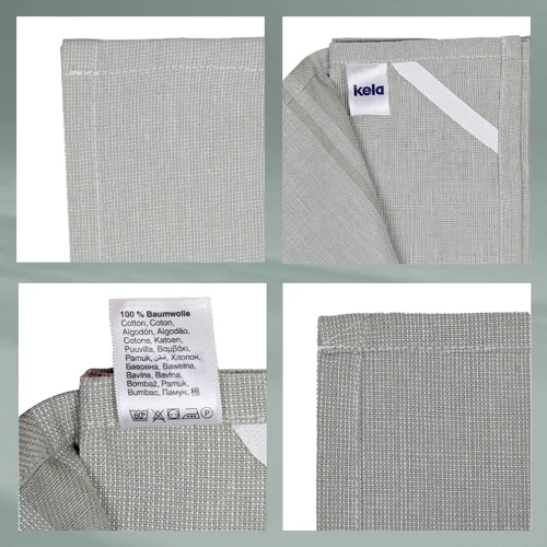 Полотенце KELA Tia дымчато-зеленый с полоской 70x50 см (12745)