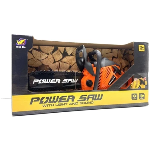 Бензопила Wei Da Power Saw со звуком и вращающейся лентой (192C1) фото 5