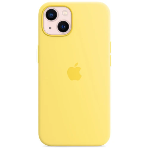 Чехол для iPhone Apple Silicone Case with MagSafe Lemon Zest (MN5X3) for iPhone 13 mini: Материалы Силикон