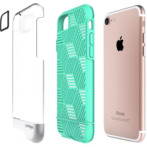 Чехол для iPhone Prodigee Stencil Teal/Silver for iPhone SE 2020/iPhone 8/iPhone 7: Цвет зеленый