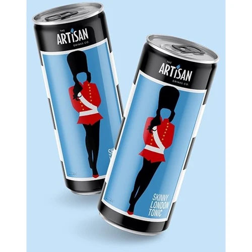 Напій газований Artisan Skinny London Tonic Can, з/б, 0.2л (9353606010210): Об'єм, л 0.2
