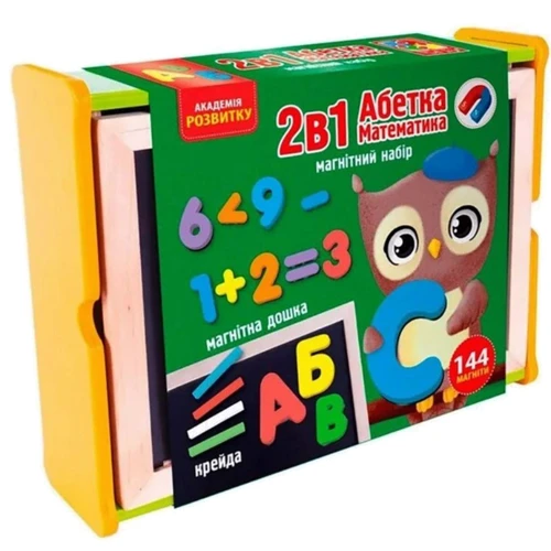 

Магнитный развивающий набор с доской Vladi Toys укр (VT5411-17)