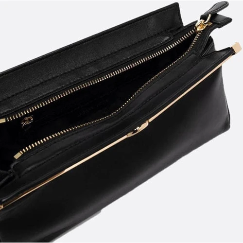 Женский клатч Michael Kors Kiera Md Conv Clutch черный (30F1GDPC6L001): Тип ручки На цепочке, Без ручки
