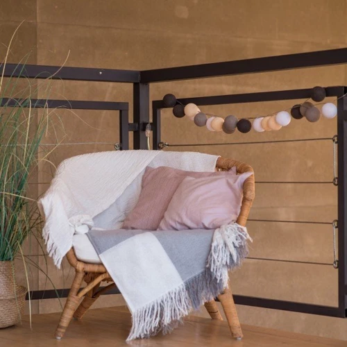 Гирлянда Cotton ball lights на 35 шаров 5,5м, Taupe: Длина, м 5.5