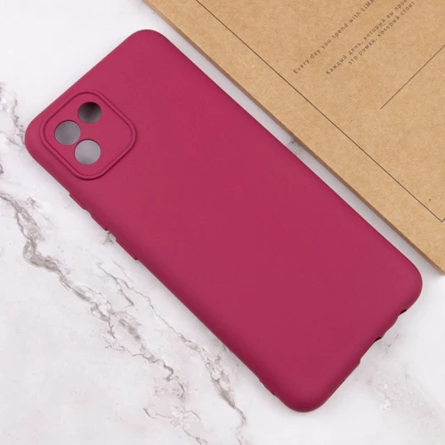 Аксессуар для смартфона Lakshmi Case Silicone Cover Full Camera Marsala for Samsung A035 Galaxy A03: Тип накладка на заднюю часть