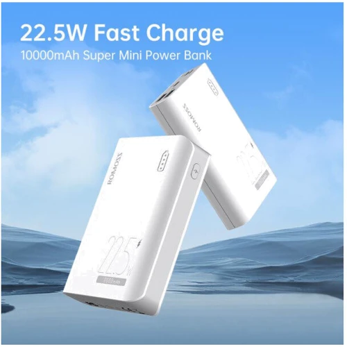 Внешний аккумулятор Romoss Power Bank 10000mAh Sense4SF White (PPH10-15101133H): Емкость батареи, мАч 10000