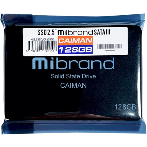 Wibrand Caiman 128GB 2.5 (WI2.5SSD/CA128GB): Обсяг 128 ГБ