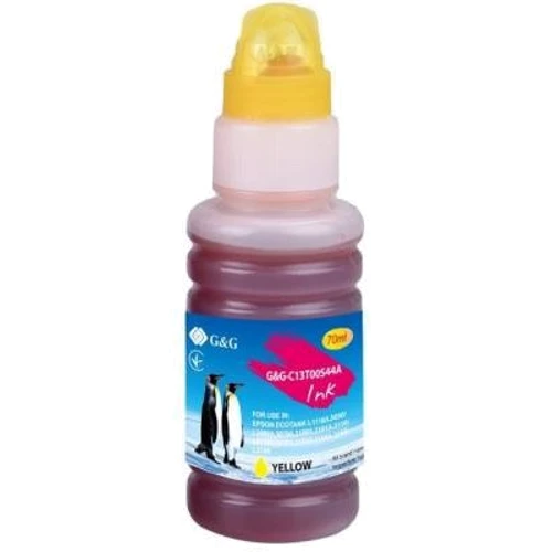 Чорнило G&G Epson L31XX yellow, контейнер 70мл (G&G-C13T00S44A): Колір Yellow