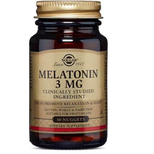 Solgar Melatonin, 3 mg, 60 Tablets (SOL-01934)