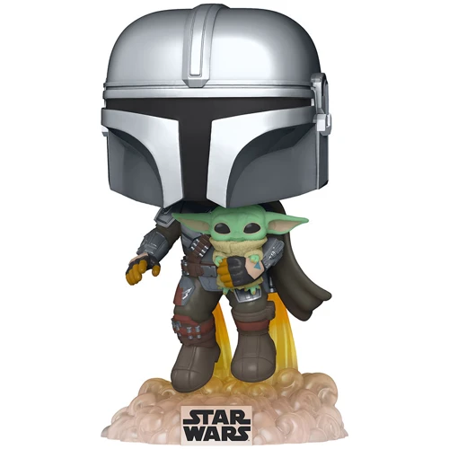 Игровая фигурка Funko Pop Star Wars Мандалорец, летящий с малышом (50959)