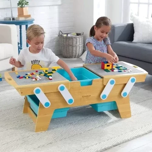 Деревянный игровой стол для конструкторов KidKraft Building Bricks (17512) фото 4