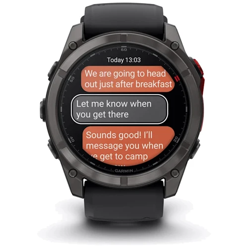 Смарт-часы Garmin Fenix 8 Pro MicroLED 51mm Sapphire Carbon Grey DLC Titanium with Black/Pebble Grey Silicone Band (010-03380-01)