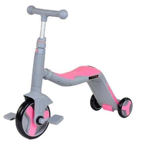 Самокат Best Scooter сіро-рожевий (JT 90601): Тип коліс литі