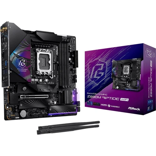 ASRock Z890M RIPTIDE WIFI: Оперативная память 4xDDR5 9066 МГц, до 256 ГБ