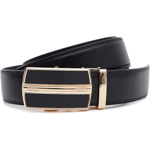 Чоловічий ремінь Borsa Leather чорний (V1GKX04g-black)
