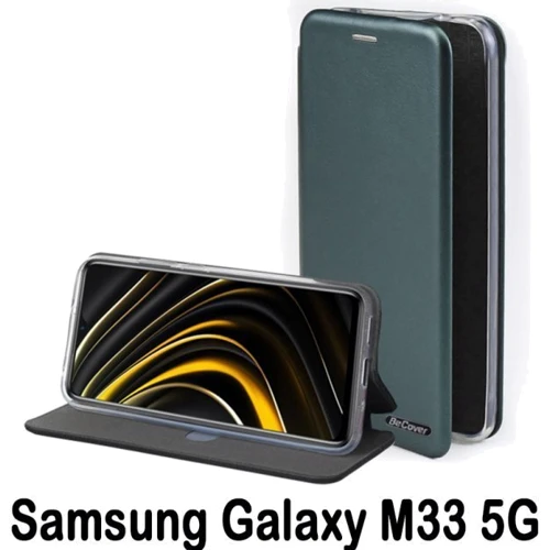 Чохол для телефона BeCover Book Exclusive Dark Green для Samsung M336 Galaxy M33 5G (707944): Плівка в комплекті немає