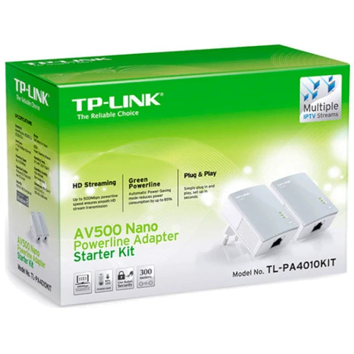 Маршрутизатор Wi-Fi TP-Link TL-PA4010KIT: Стандарти HomePlug AV, IEEE 802.3, IEEE 802.3u
