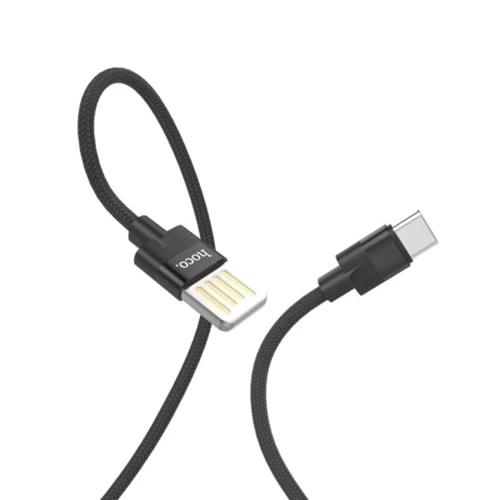 Кабель Hoco USB Cable to USB-C U55 2.4A 1.2m Black