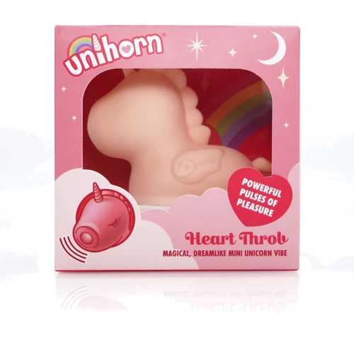 Вібратор-єдиноріжка Unihorn - Heart Throb, з пульсацією